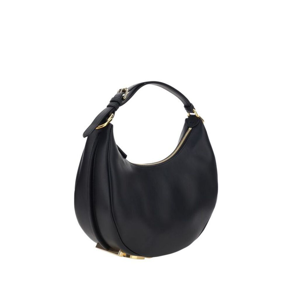 Fendi Black Calf Leather Bos Taurus Shoulder Women's Bag - Picture 3 of 4
